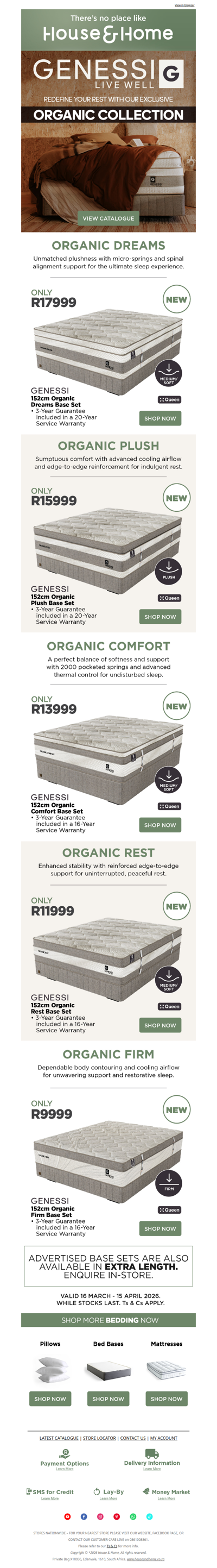 Embrace Better Rest with the Genessi Organic Collection