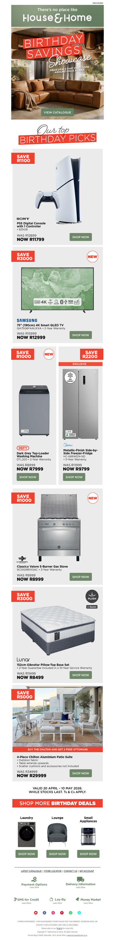 Our Birthday Savings Showcase Is Still On!