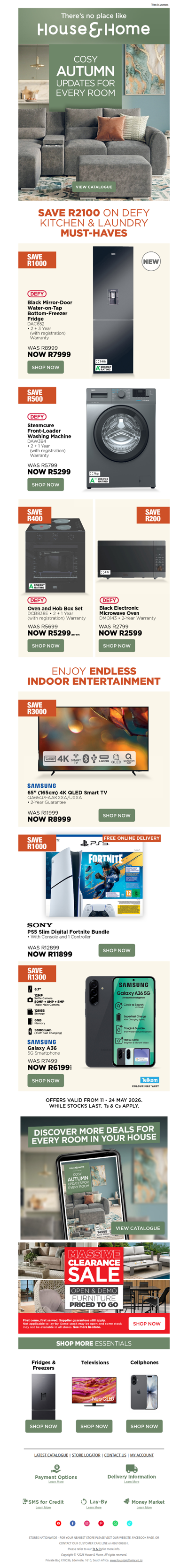 Big kitchen deals, bigger screens & more autumn updates 🍂