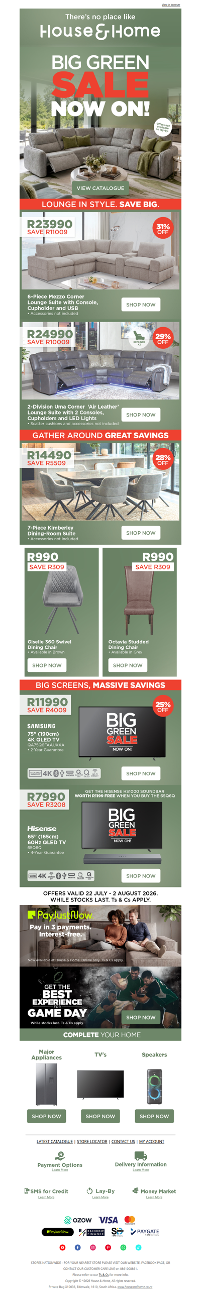The Big Green Sale is ON! Up to 50% off