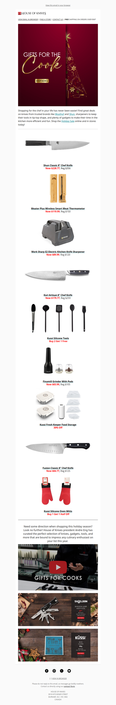 Perfect Presents For The Chef