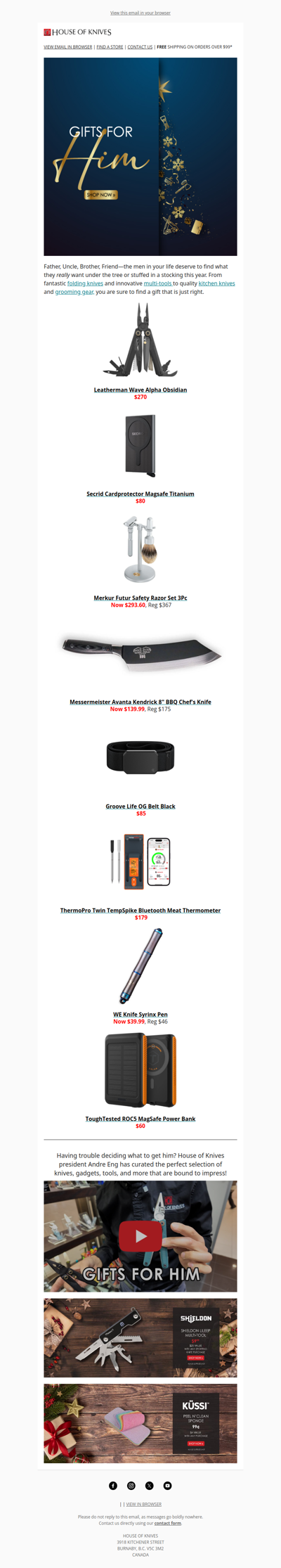 The Perfect Holiday Gifts for Him – Shop Now!