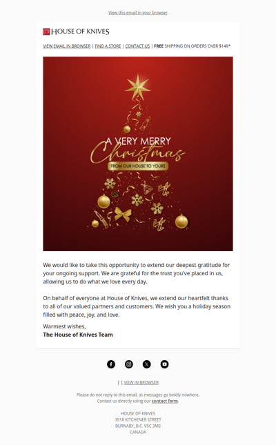 Wishing You A Very Merry Christmas