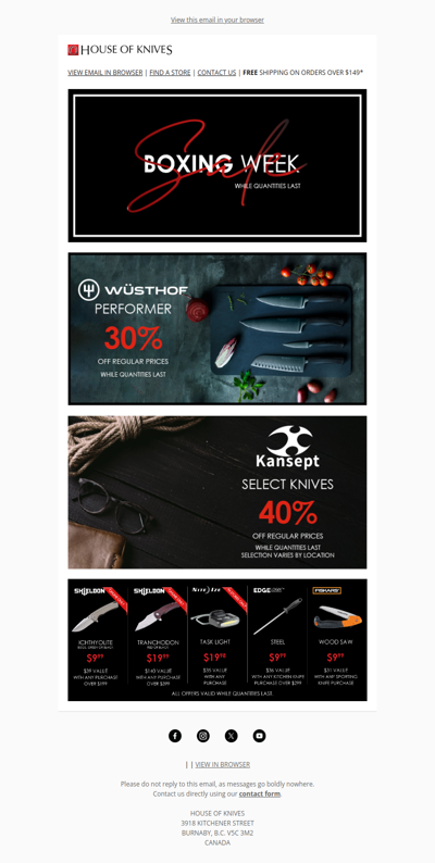 Stock Your Kitchen This Boxing Week!