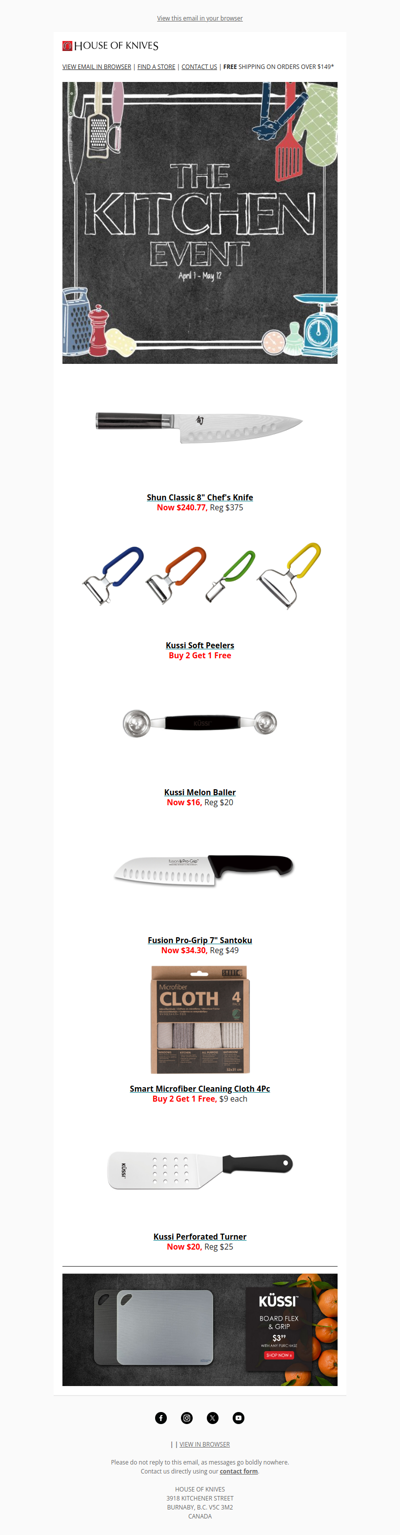 The Kitchen Event Starts Now!