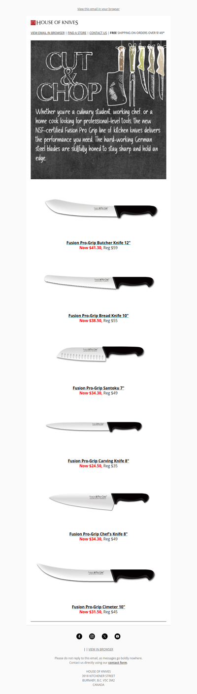 30% Off New Fusion Pro-Grip Knives