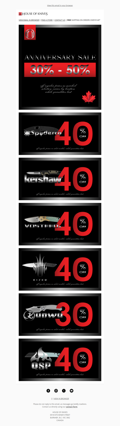 Big Savings on Select Sport Knife Brands!