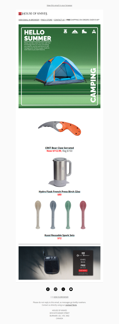 Summer Campsite Essentials