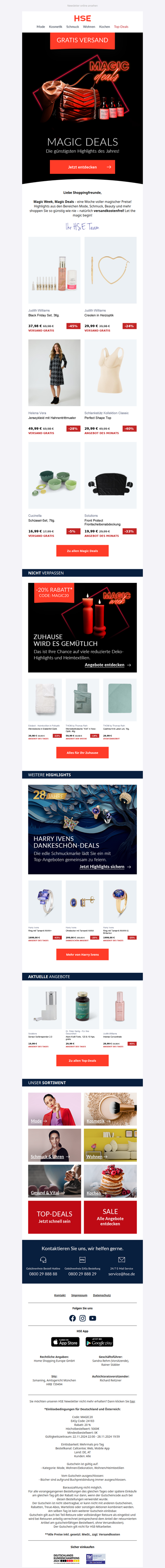 Versandkostenfreie Deals, die verzaubern