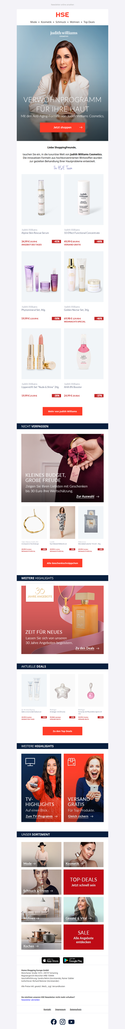 Ihre neue Beauty-Routine von Judith Williams Cosmetics