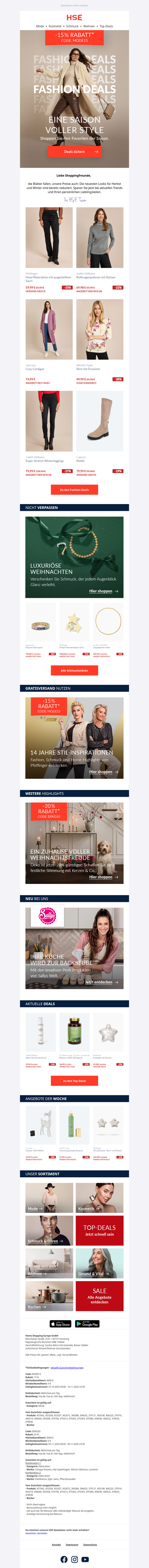 Sparen Sie auf Ihre Lieblingslooks der Saison