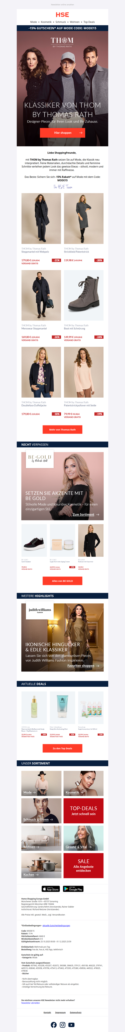 Weil Stil kein Zufall ist: THOM by Thomas Rath