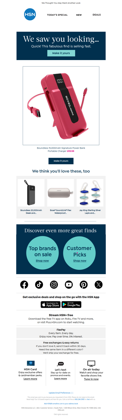 You Picked a Good One: Boundless 15,000mAh Signature Power Bank Portable Charger