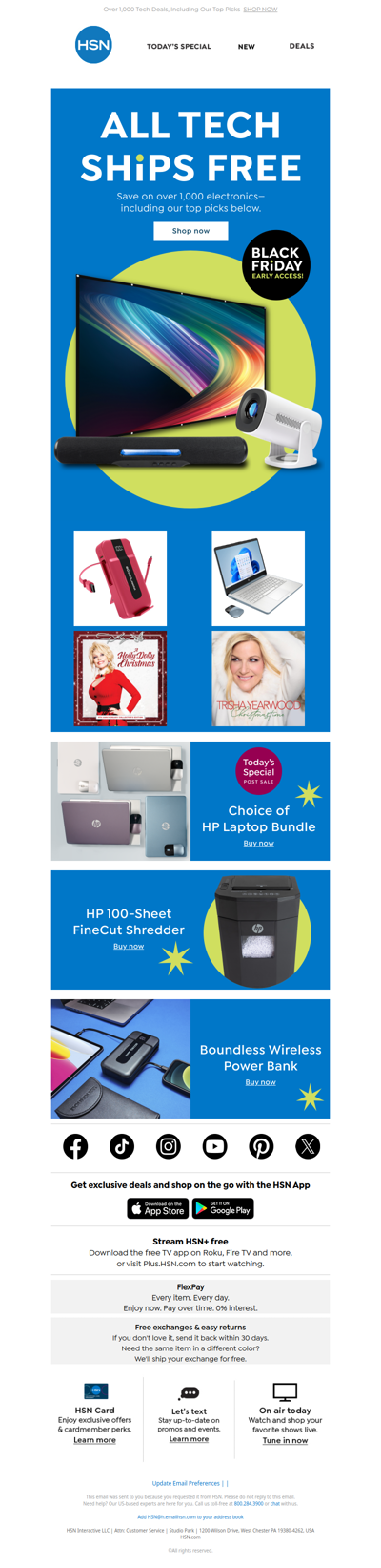 Free Shipping on All Electronics 🖥️