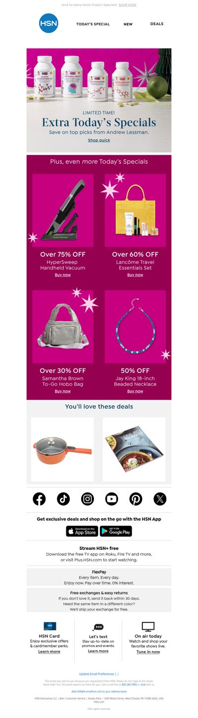 Save on Andrew Lessman’s Top Picks 🛍️