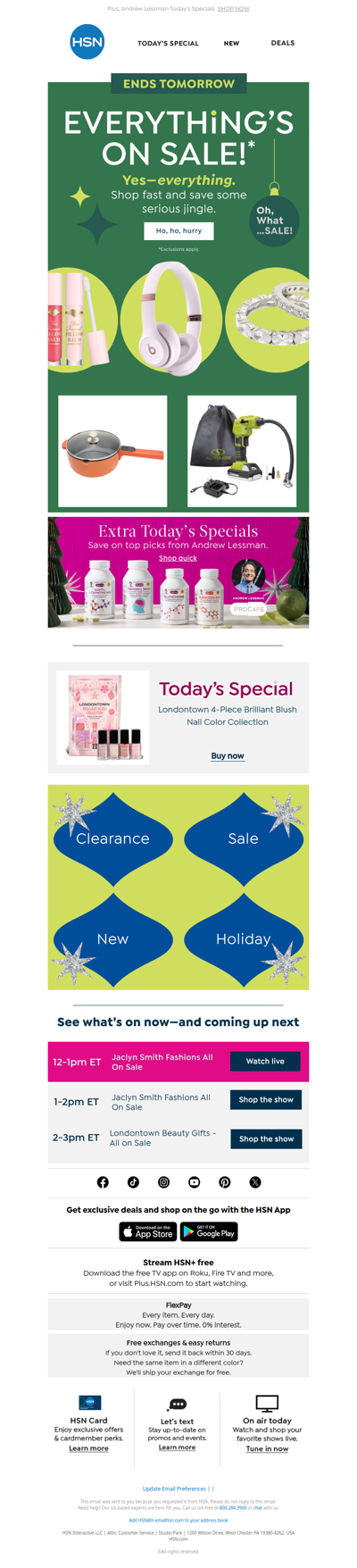 Oh, What Sale 🎉 Sitewide Savings End Tomorrow