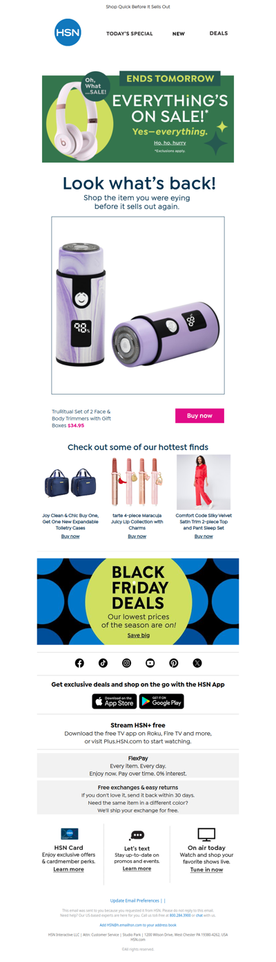 Lucky You, It's Back! TruRitual Set of 2 Face & Body...