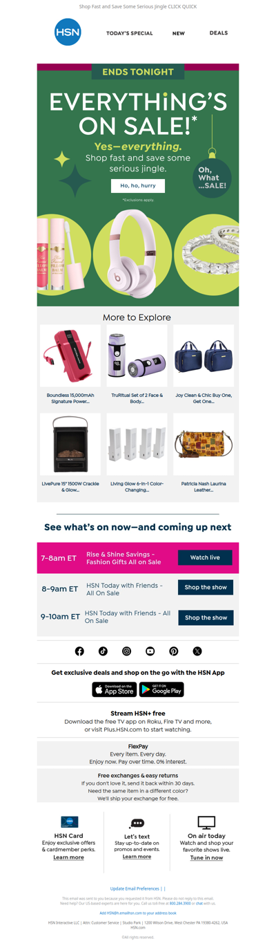 Last Day ⌛ Everything's on Sale!