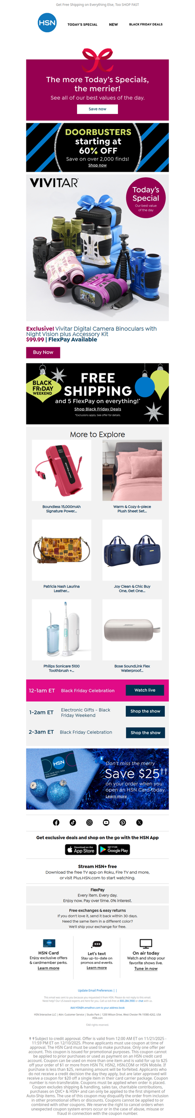 Friend, Save 60% ➕ Ship Today's Vivitar Deal Free