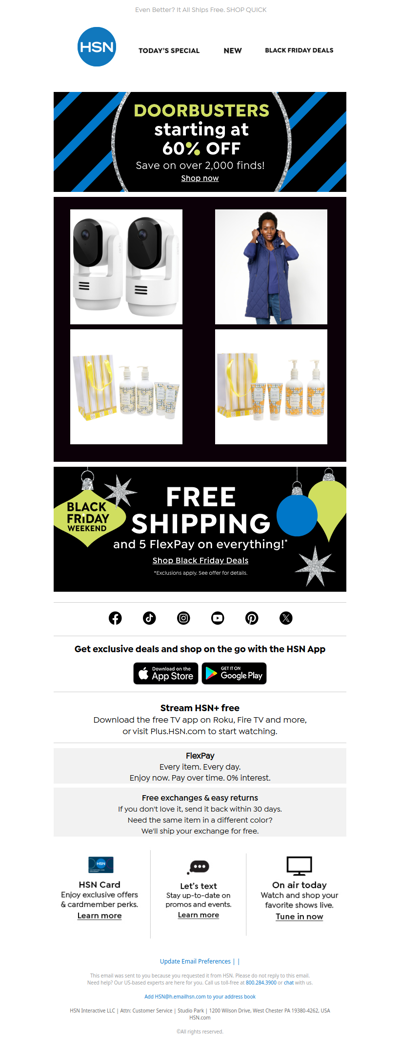 Big Deals and Doorbusters 🎀 60% Off or More!