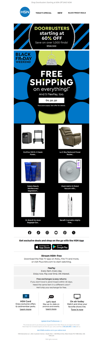 Free Shipping & 5 FlexPay ✨ Your Black Friday Just Got Better