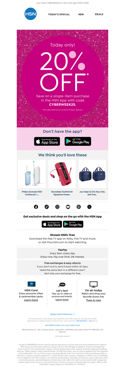 20% Off 📱 Today Only