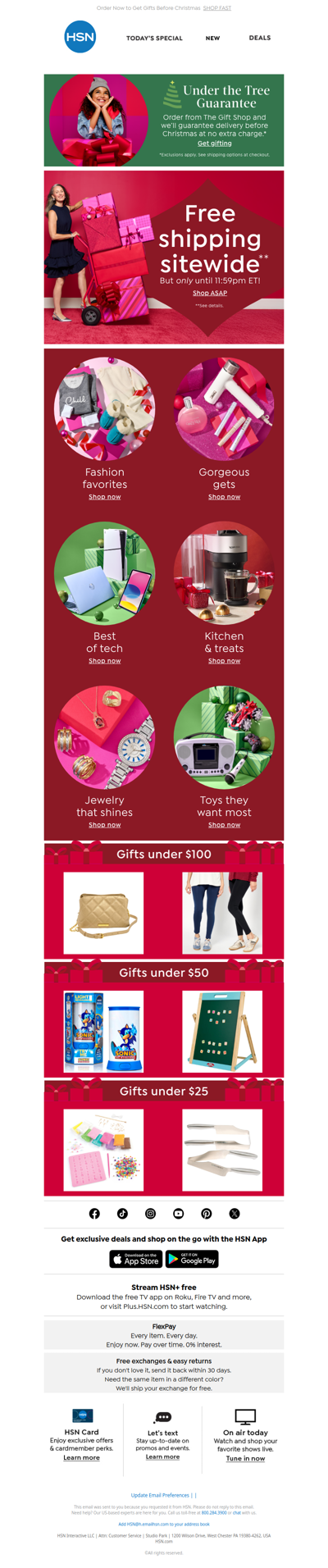 Last Day of the Year to Ship Everything *Free*