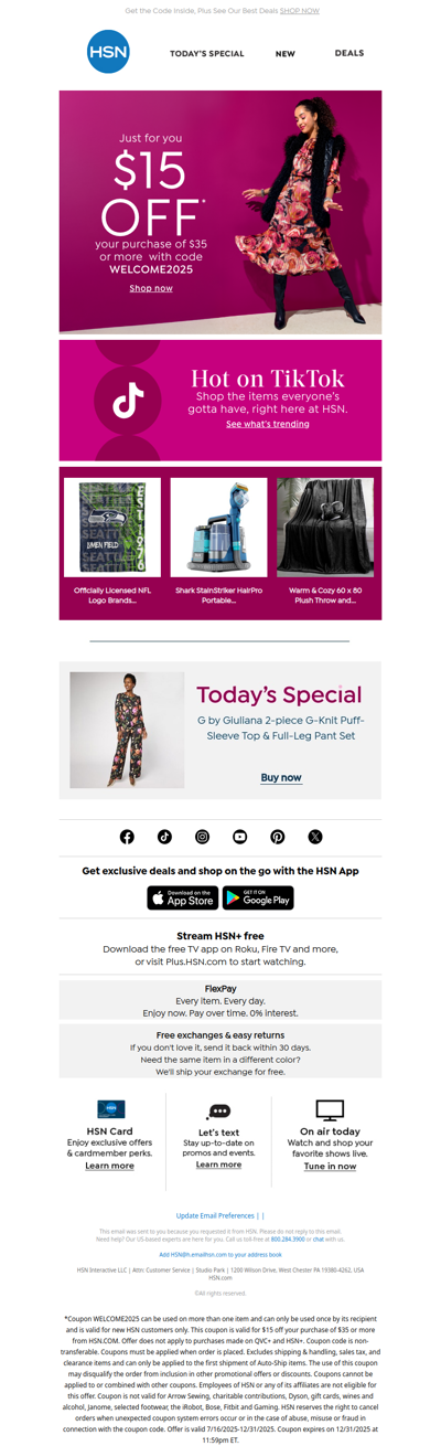 Save $15 on Your Next Order 🛍️