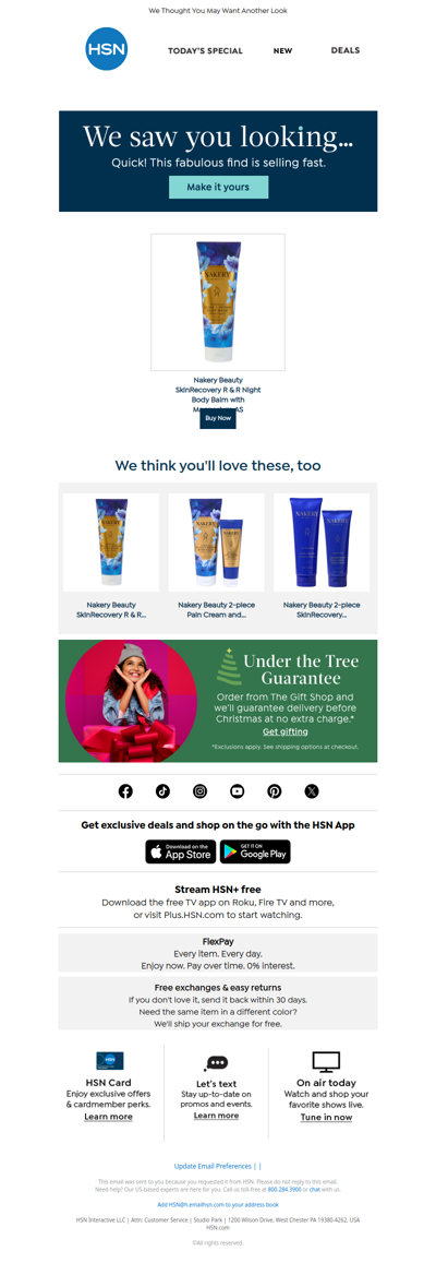 You Picked a Good One: Nakery Beauty SkinRecovery R & R Night Body Balm with Magnesium AS