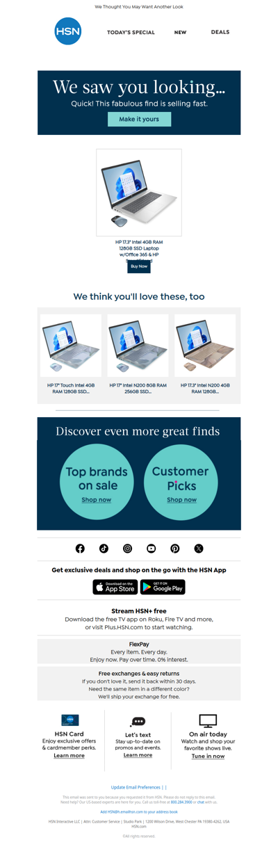 You Picked a Good One: HP 17.3