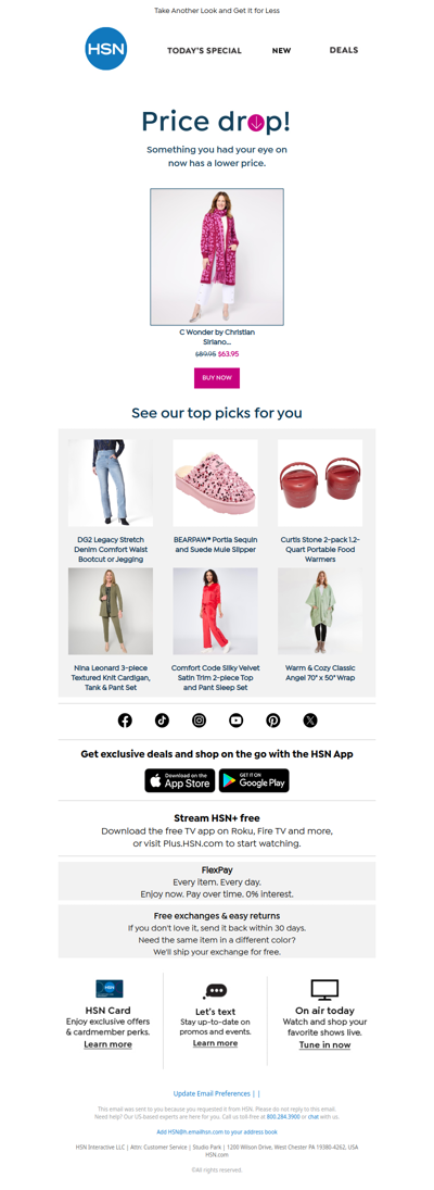 Price Drop! C Wonder by Christian Siriano Jacquard Knit Coatigan Topper with Scarf