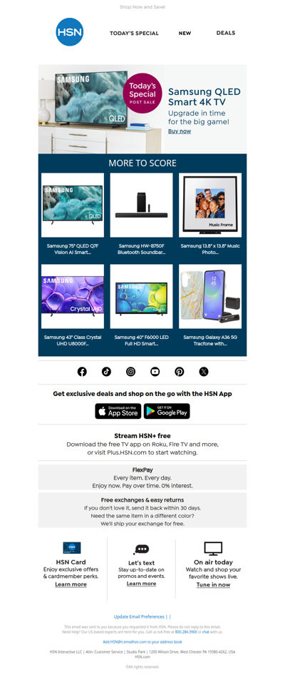 Still on Sale! Samsung Smart 4K TV