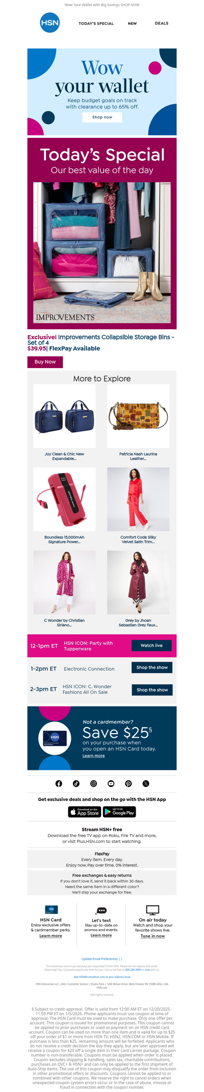 Friend, Tidy Up with Today’s *Best* Value