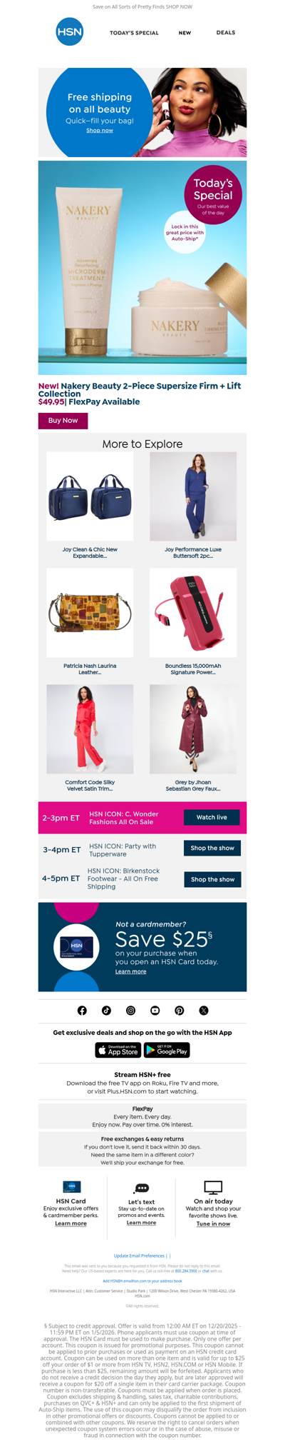 Friend, Glow It Up with Nakery! ✨🧴 Plus, All Beauty Ships Free