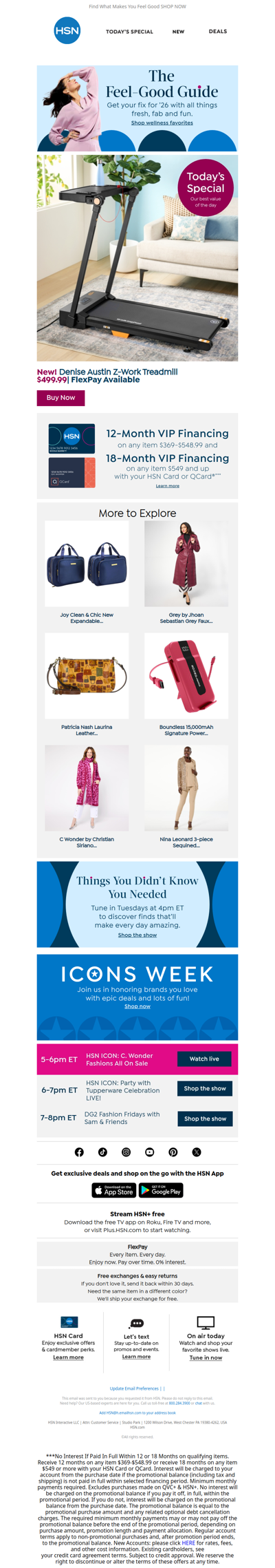 Friend, Move & Save on a Denise Austin Treadmill 💨