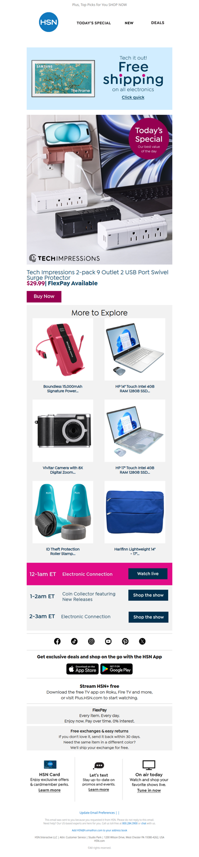 All Tech Ships Free🔌 Plug In & Save on Tech Impressions