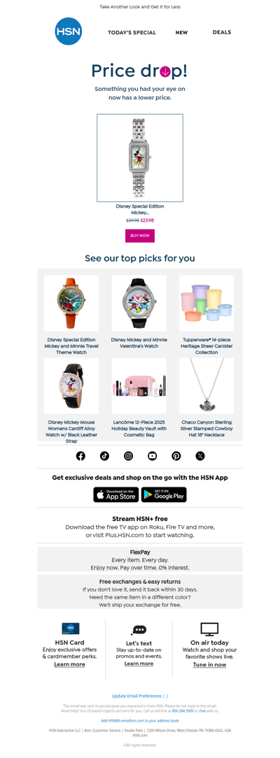 Price Drop! Disney Special Edition Mickey or Minnie Moving Hands Bracelet Watch