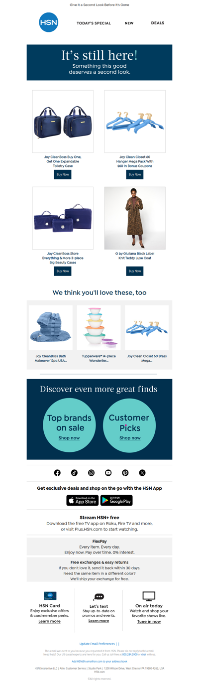 It's Still Here! Joy CleanBoss Buy One, Get One Expandable Toiletry Case