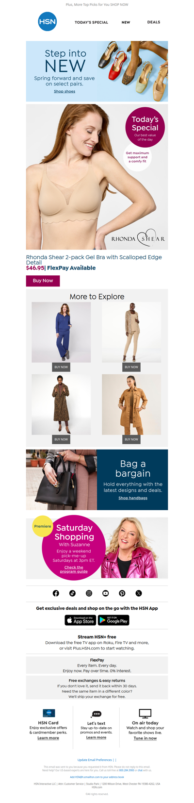 Friend,  Get Twice the Comfort with a Rhonda Shear Deal