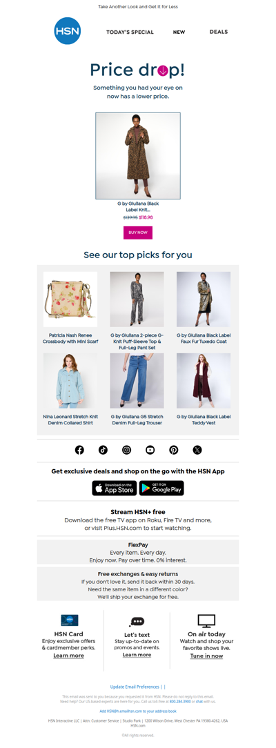 Price Drop! G by Giuliana Black Label Knit Teddy Luxe Coat