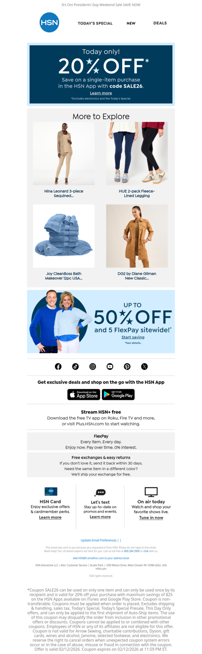 Last Chance! 20% Off Coupon Ends Tonight