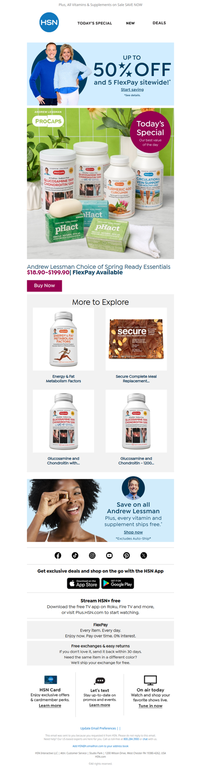 Friend, It's Time! ⌚💊 See Today's Andrew Lessman Deal