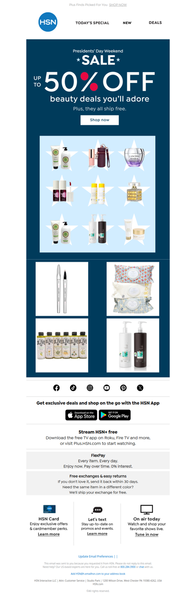 Up to 50% Off Top Beauty