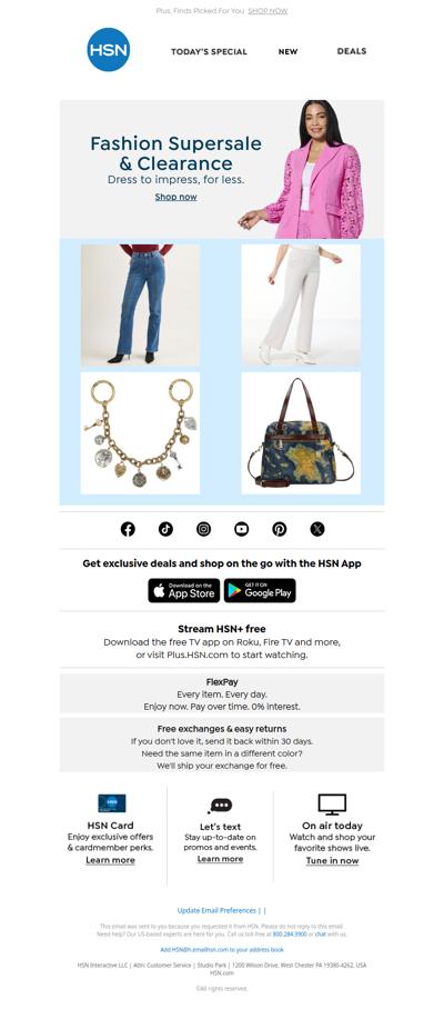 Two Days Only: Fashion Supersale & Clearance