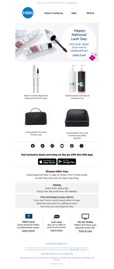 Come Back & Celebrate Lash Day with Beauty Deals 💖