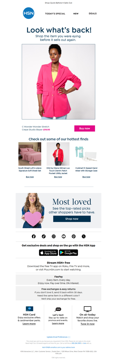 Lucky You, It's Back! C Wonder Wonder Stretch Crepe Studio...