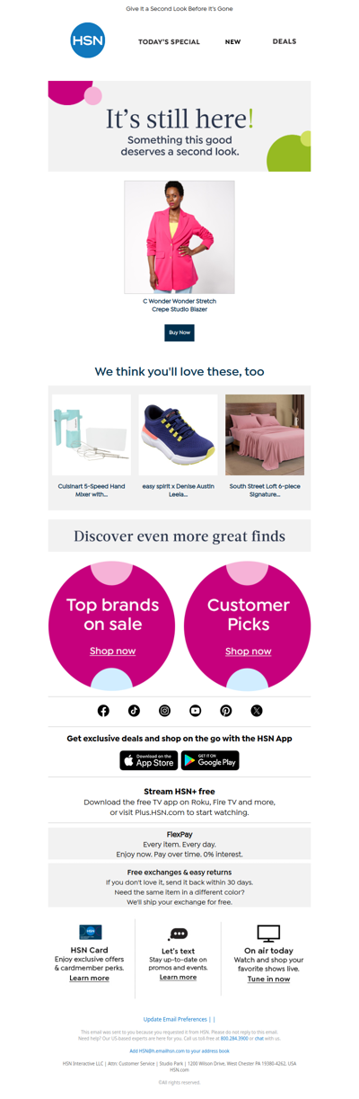 It's Still Here! C Wonder Wonder Stretch Crepe Studio Blazer