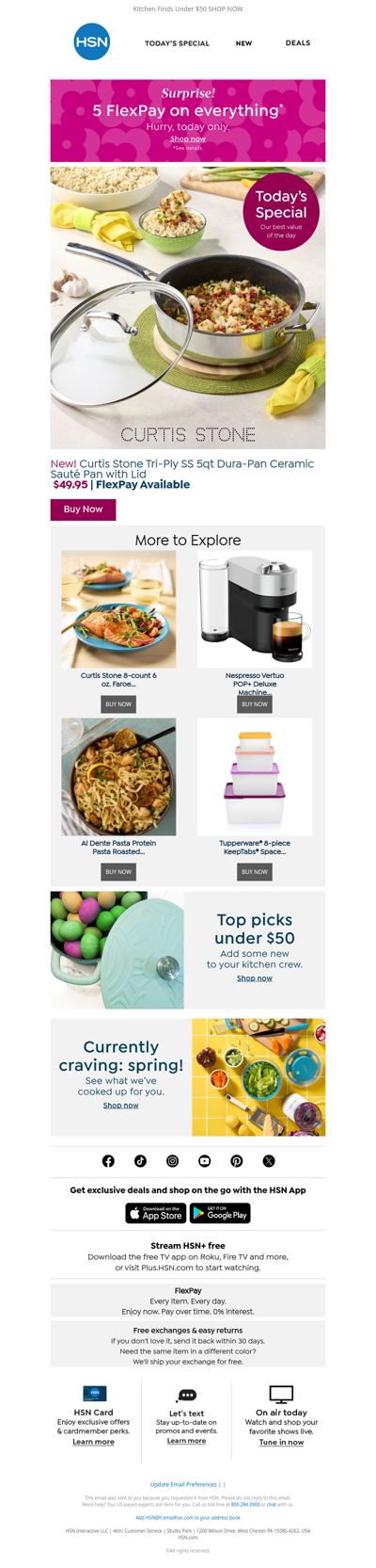 5 FlexPay + Curtis Stone's Nonstick Solution 🥘