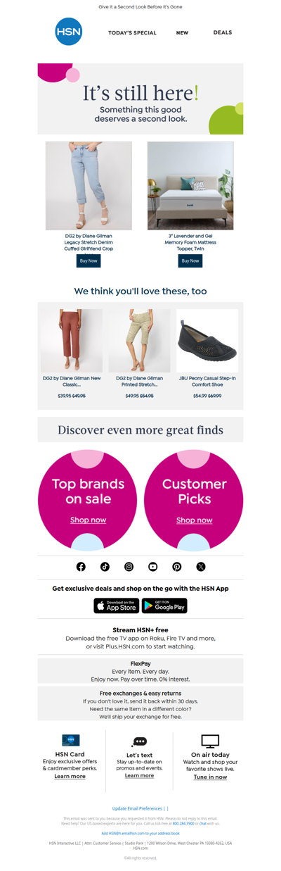 It's Still Here! DG2 by Diane Gilman Legacy Stretch Denim Cuffed Girlfriend Crop Jean