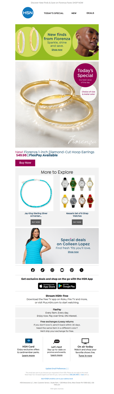 Shine Bright in Fiorenza Diamond Hoops 💎